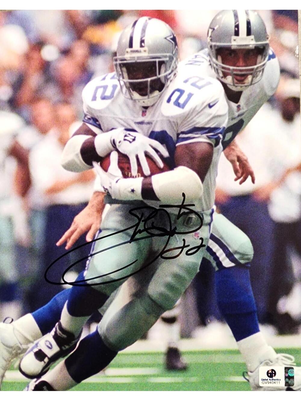 Emmitt Smith Autographed/Signed Dallas Cowboys 8x10 Photo